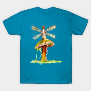 Mushroom Fairy Sitting T-Shirt